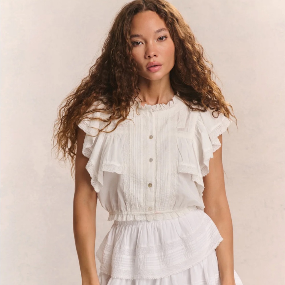 LoveShackFancy Nora Heritage Top
